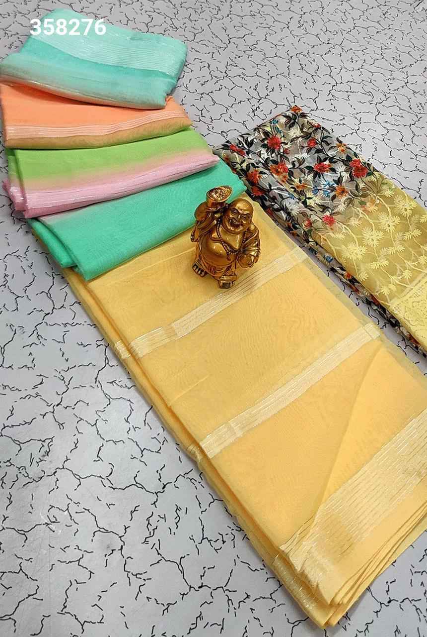 Rainbow Soft Silk Sarees