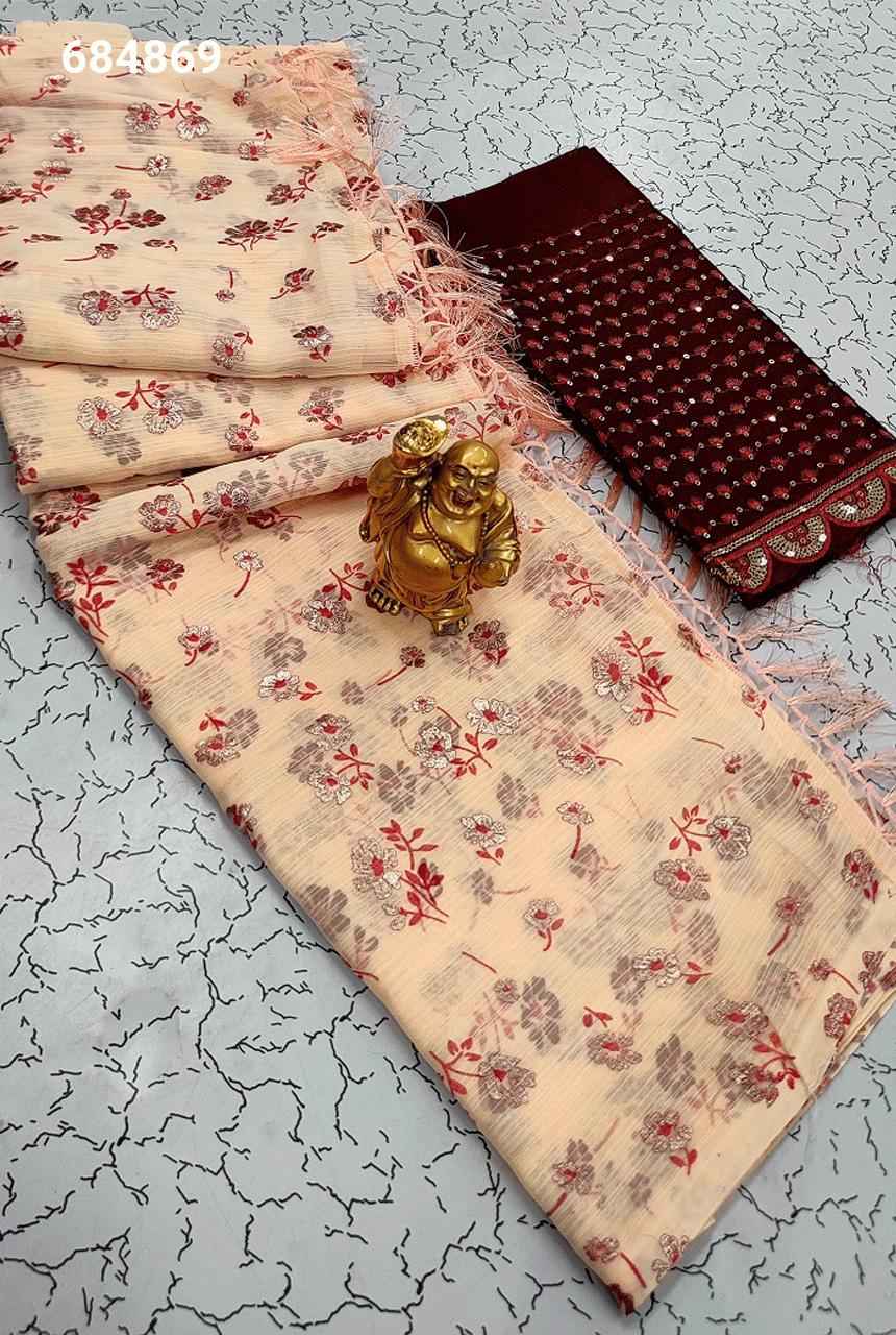 Rainbow Soft Silk Sarees