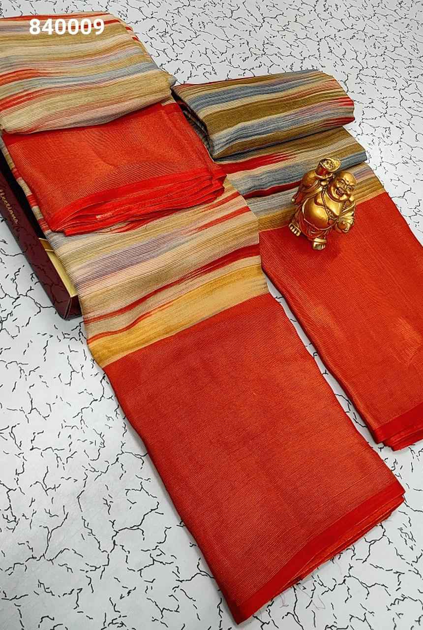 Shiffon Brasso saree