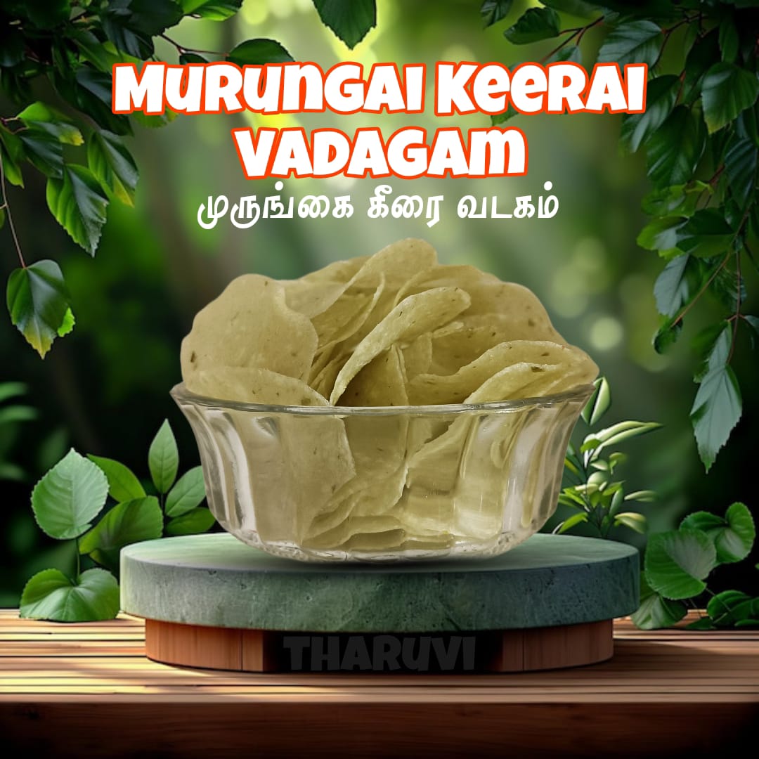 Murungai Keerai Vadagam , Drumstick Leaves Vadagam