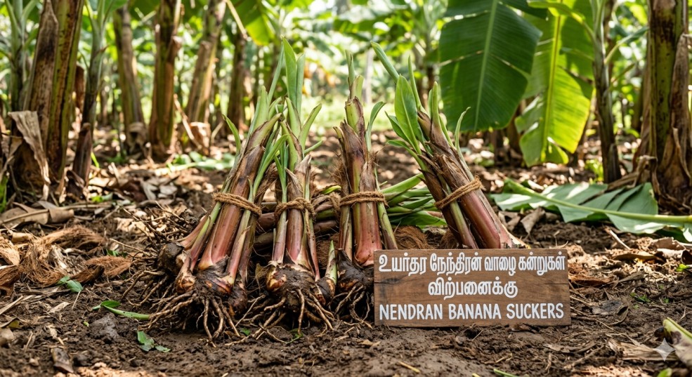 நேந்திரன் வாழை கட்டை (வாழை கன்று) -  Nendran Banana Suckers - Parcel Service